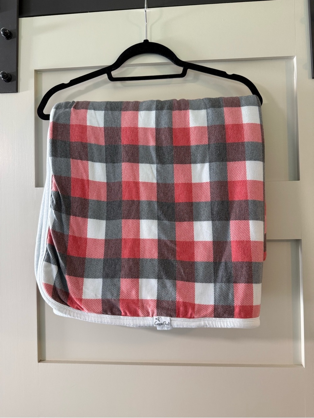 Copper Pearl Plaid Three-Layer Jumbo Quilt